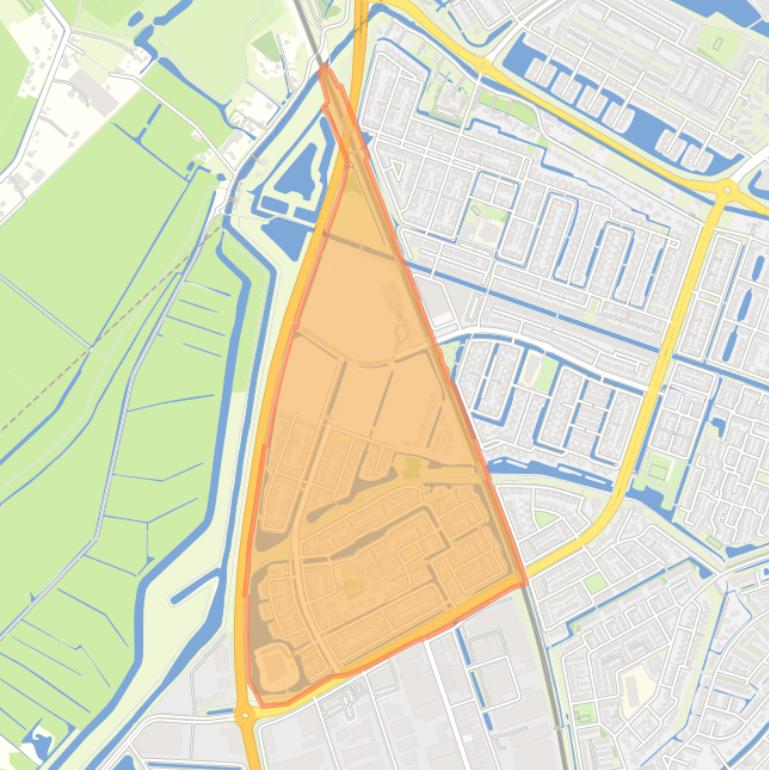 Kaart van de Toneelbuurt.