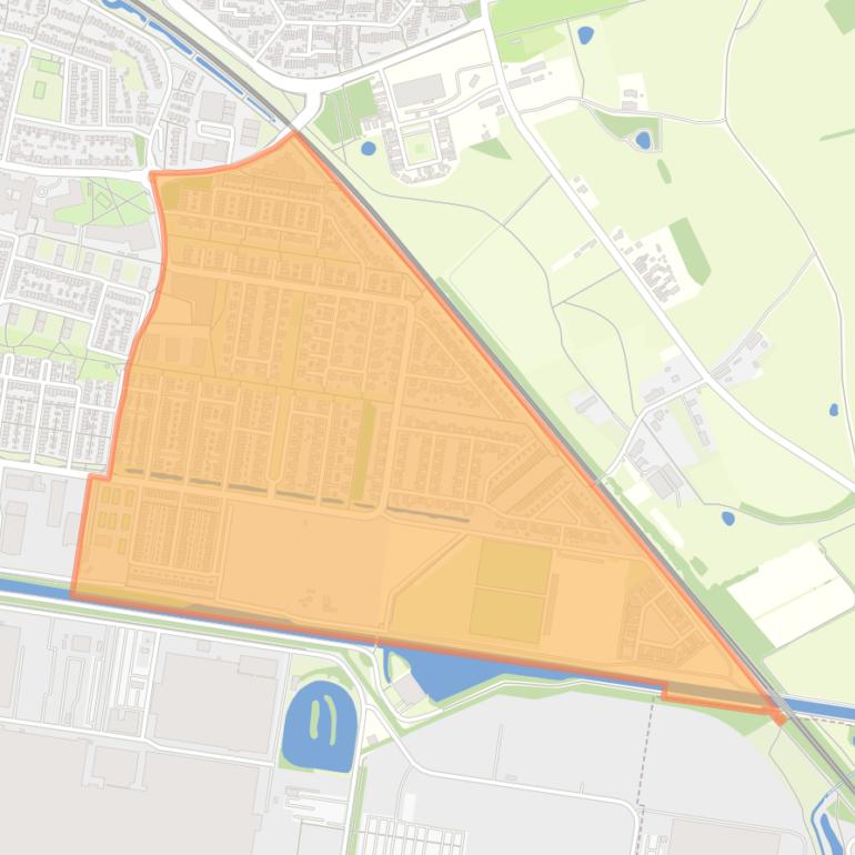 Kaart van de buurt Tongelresche Akkers.