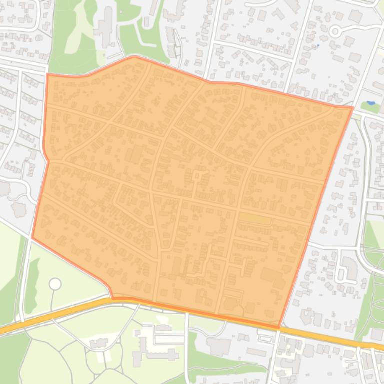 Kaart van de buurt Transvaal.