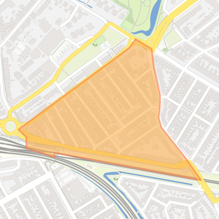Kaart van de buurt Transvaalstraat en omgeving.