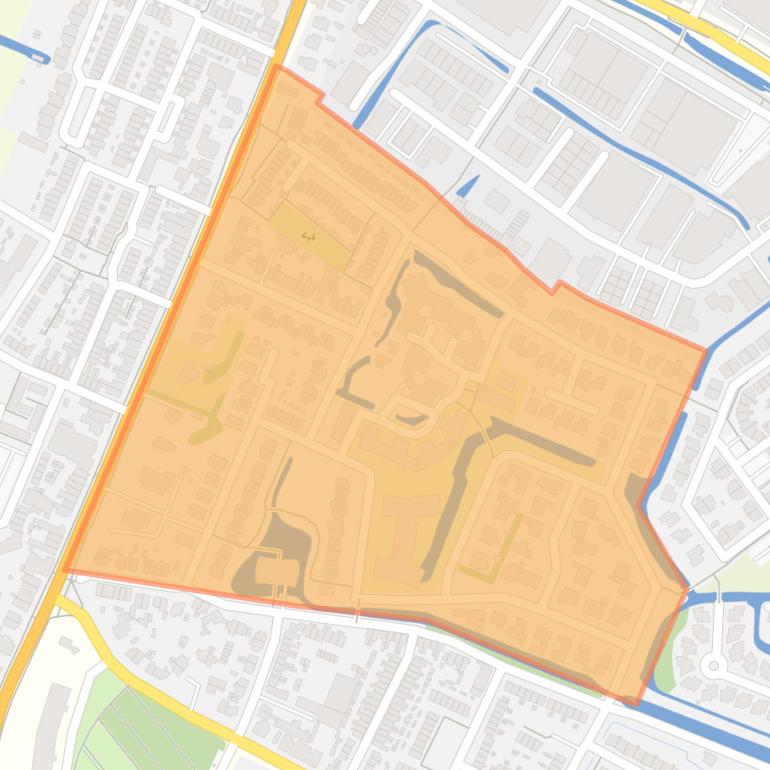 Kaart van de buurt Treslong.