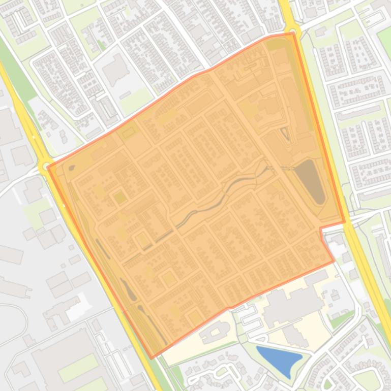 Kaart van de buurt Triniteit.