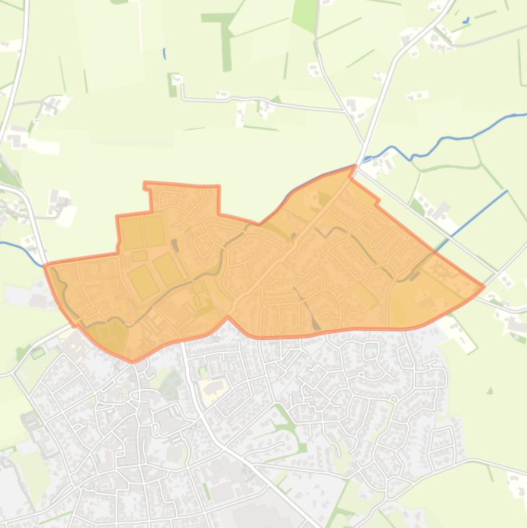 Kaart van de buurt Tubbergen noord.