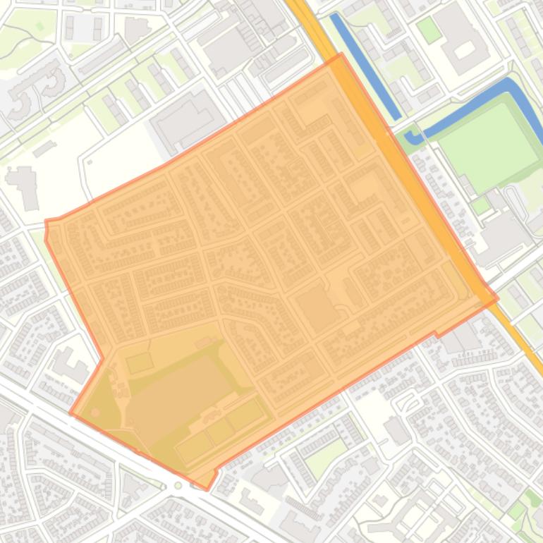 Kaart van de buurt Tuindorp.