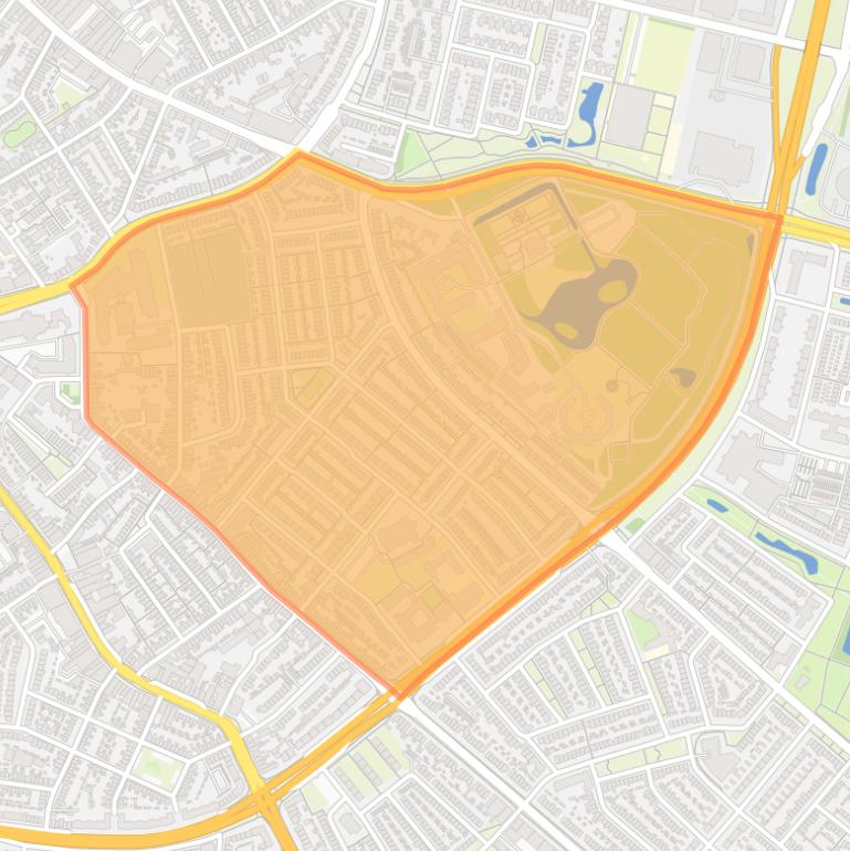 Kaart van de buurt Tuindorp.