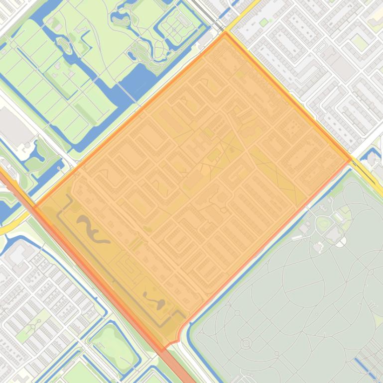 Kaart van de buurt Tuindorp Frankendael.