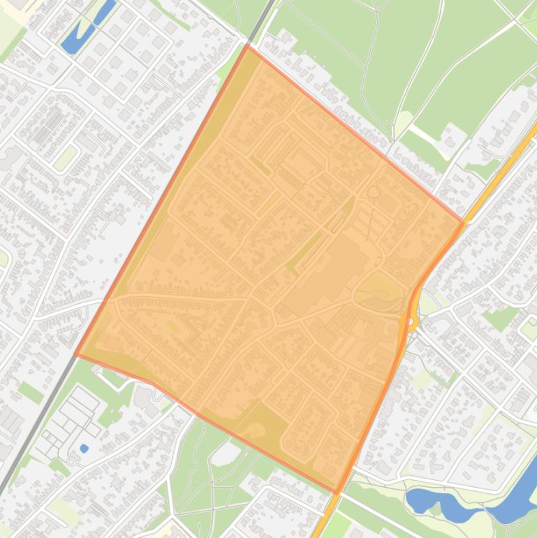 Kaart van de buurt Tuindorp.