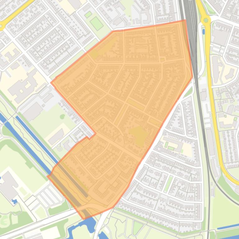 Kaart van de buurt Tuindorp-West.