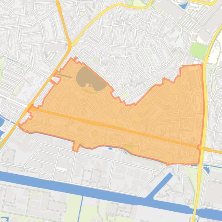 Kaart van de buurt Tuindorp Zuid.