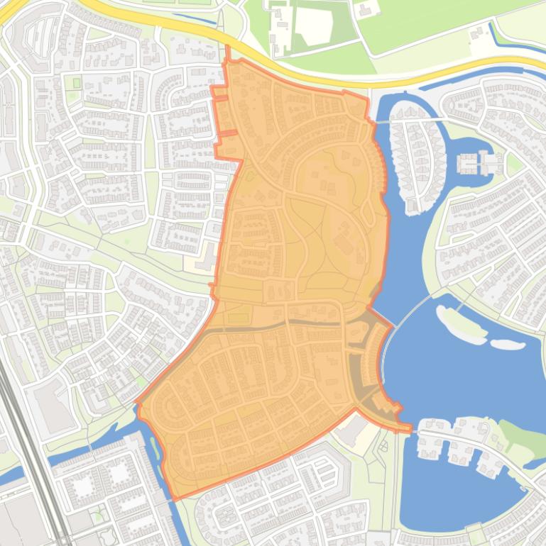 Kaart van de buurt Tuinen.