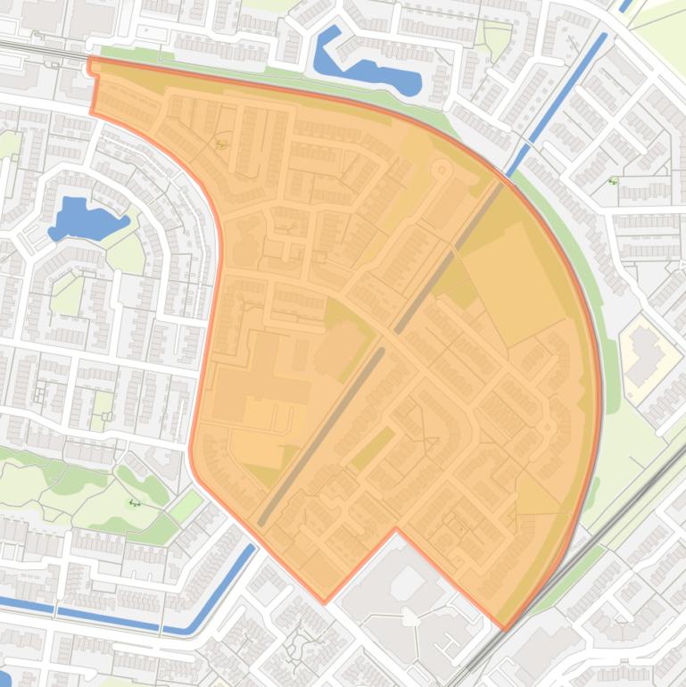 Kaart van de Tuinenbuurt.