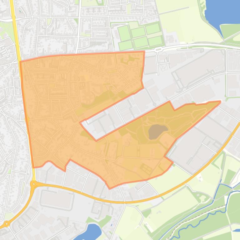 Kaart van de buurt Turfberg-Zuid.