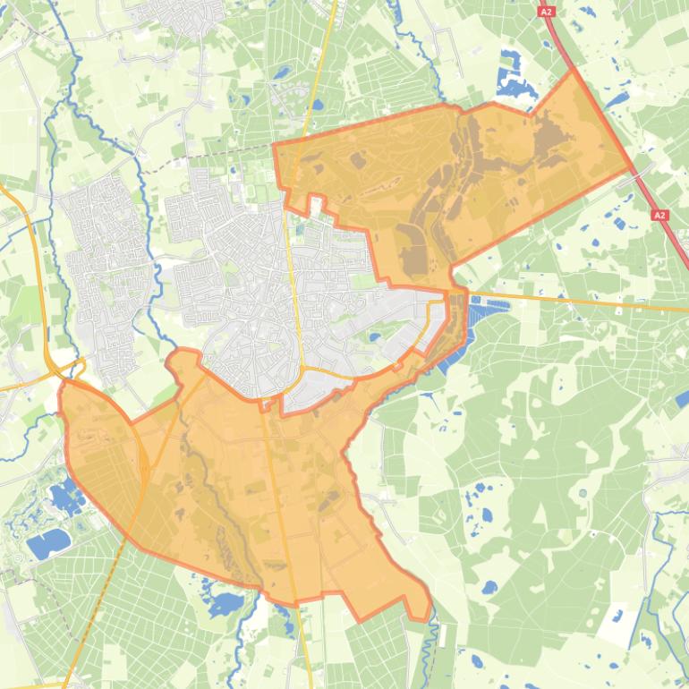 Kaart van de buurt Turfbergse Heide & Nederheide.