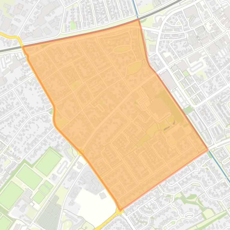 Kaart van de buurt Twello De Veldjes.