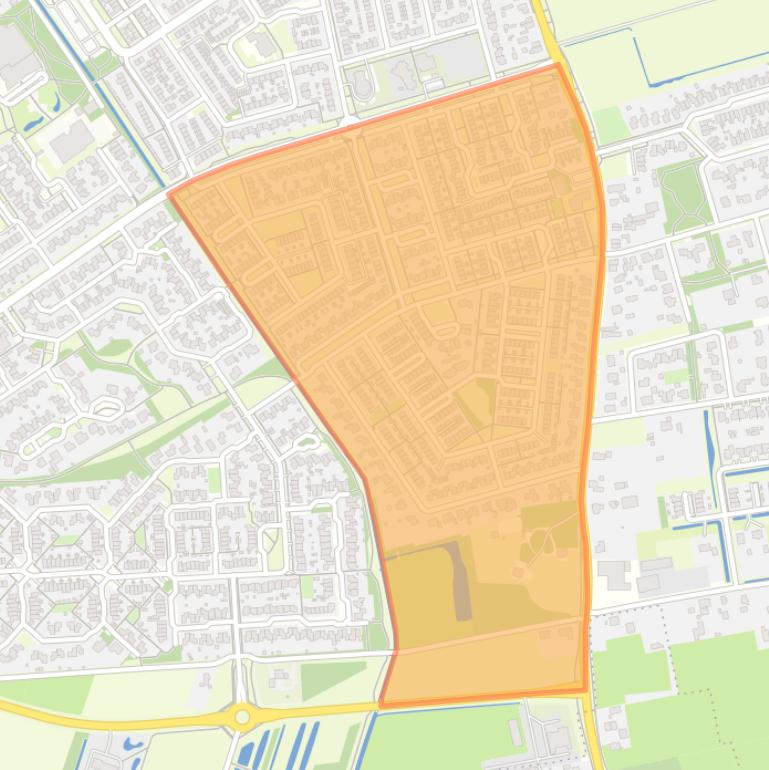 Kaart van de buurt Twello De Vijfhoek.