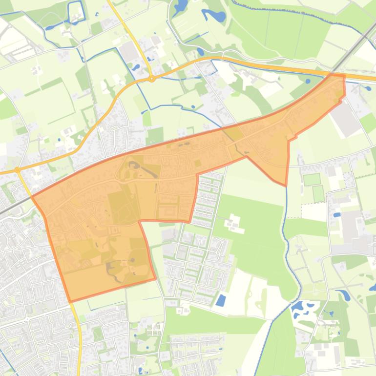 Kaart van de buurt Twello Omg. Binnenweg.