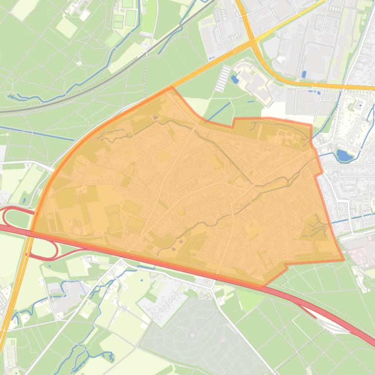 Kaart van de buurt Ugchelen.