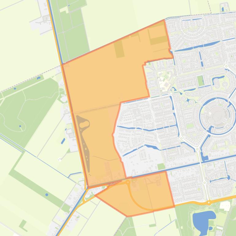 Kaart van de buurt Uitbreidingsgebied Kloosterveen.
