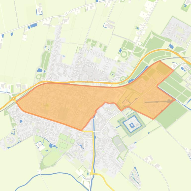 Kaart van de buurt Uithuizen Centrum.