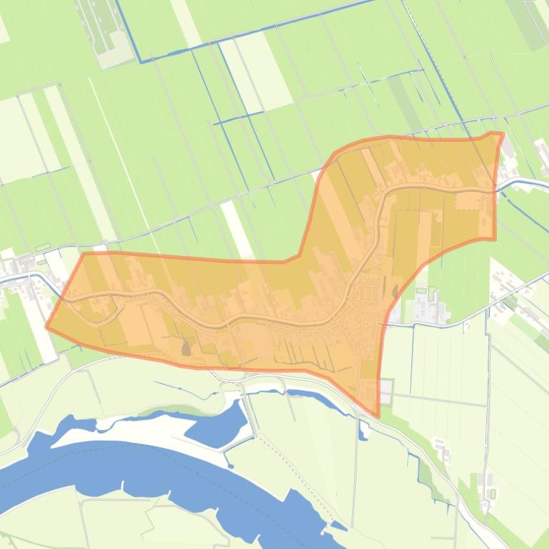 Kaart van de buurt Uitweg.