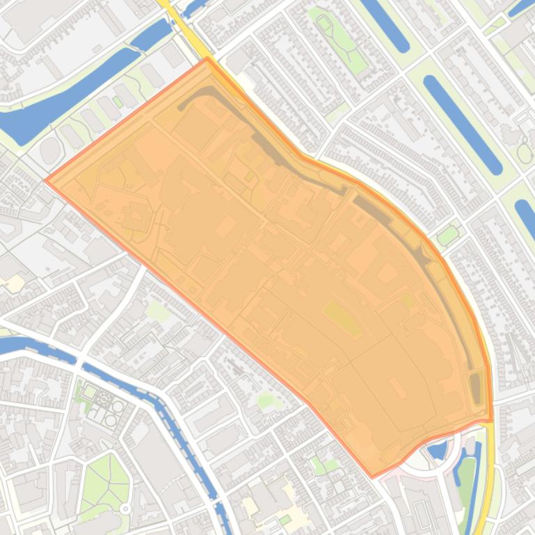 Kaart van de buurt UMCG.