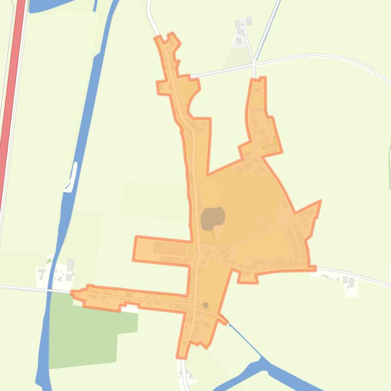 Kaart van de buurt Uppel.