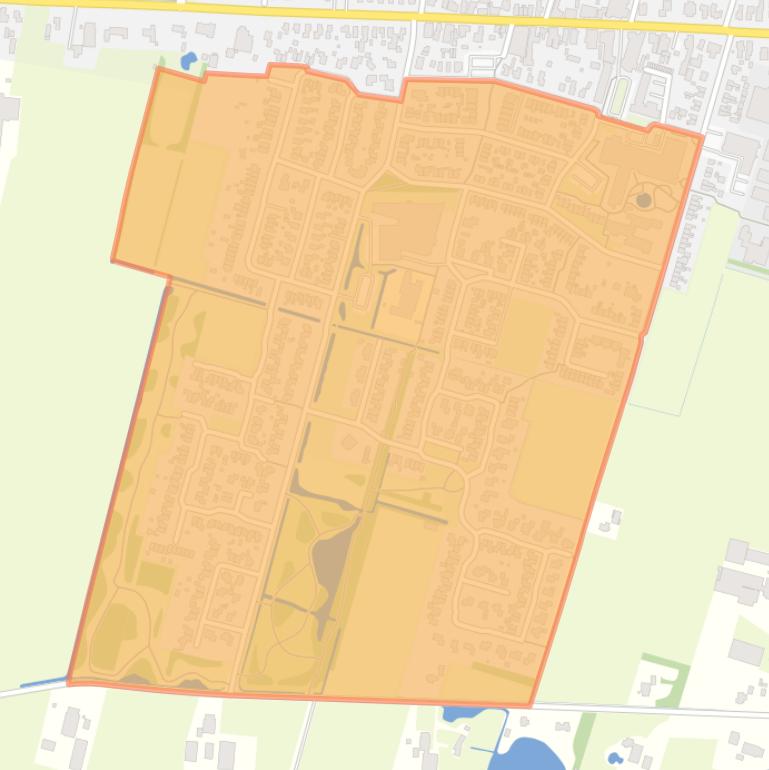 Kaart van de buurt Ureterp-Buorfinne.