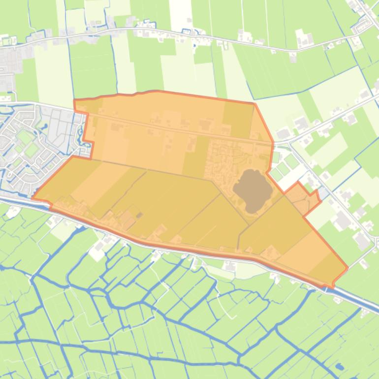 Kaart van de buurt Ursem Verspreide huizen Oost.