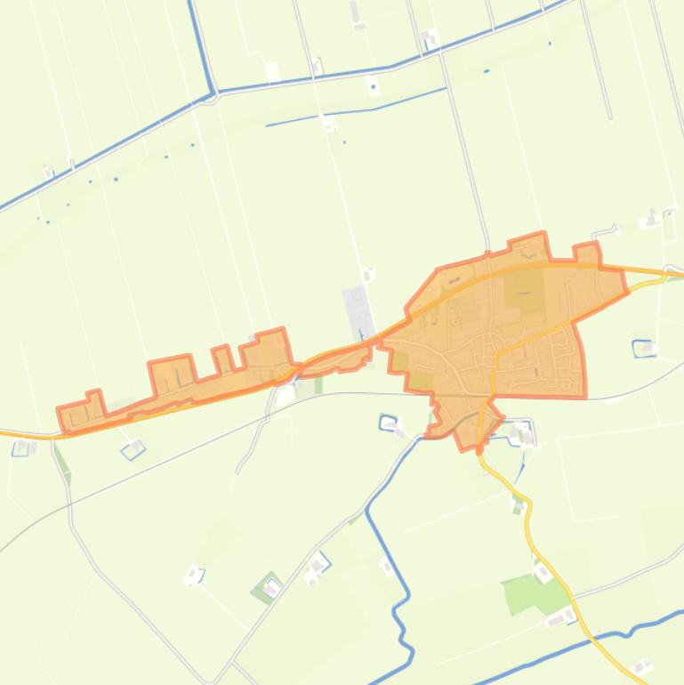 Kaart van de buurt Usquert.