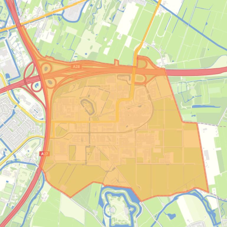 Kaart van de buurt Utrecht Science Park.