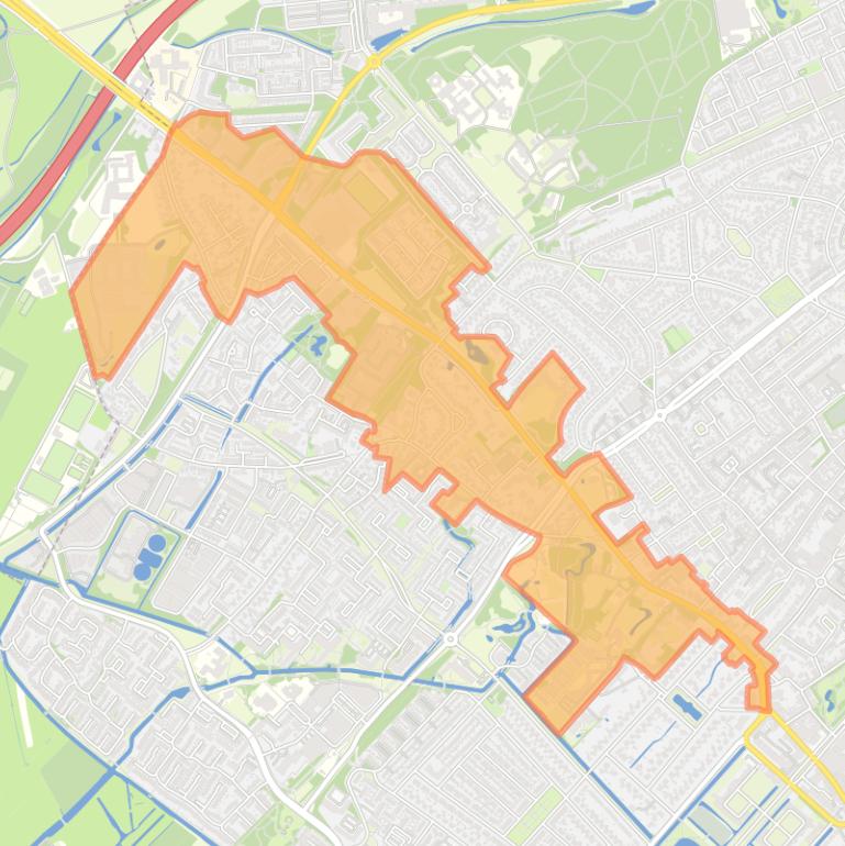 Kaart van de buurt Utrechtseweg.