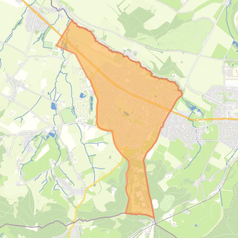 Kaart van de buurt Vaals.