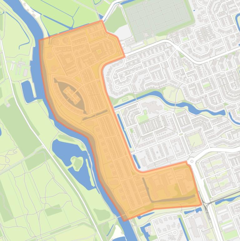 Kaart van de buurt Vaart Noord.