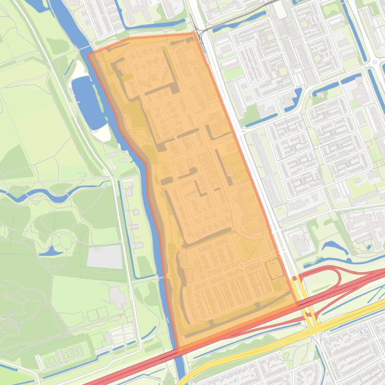 Kaart van de buurt Vaart Zuid.