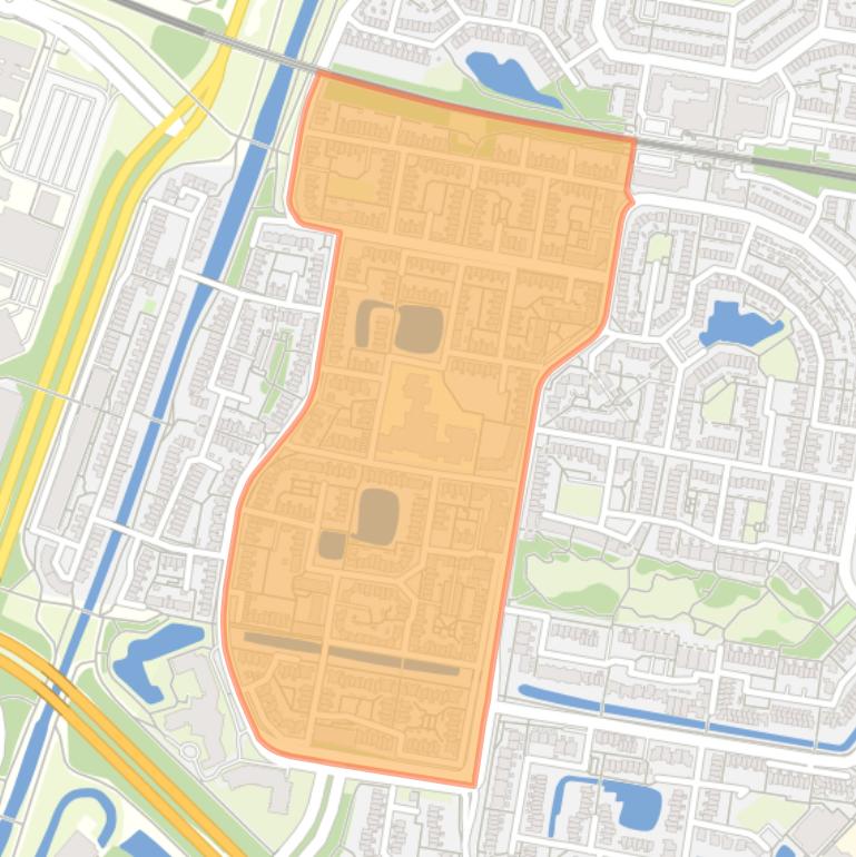 Kaart van de Vaartenbuurt-Oost.