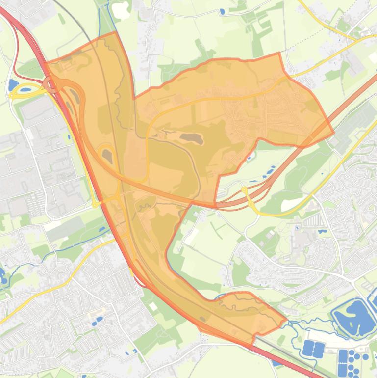 Kaart van de buurt Vaesrade.