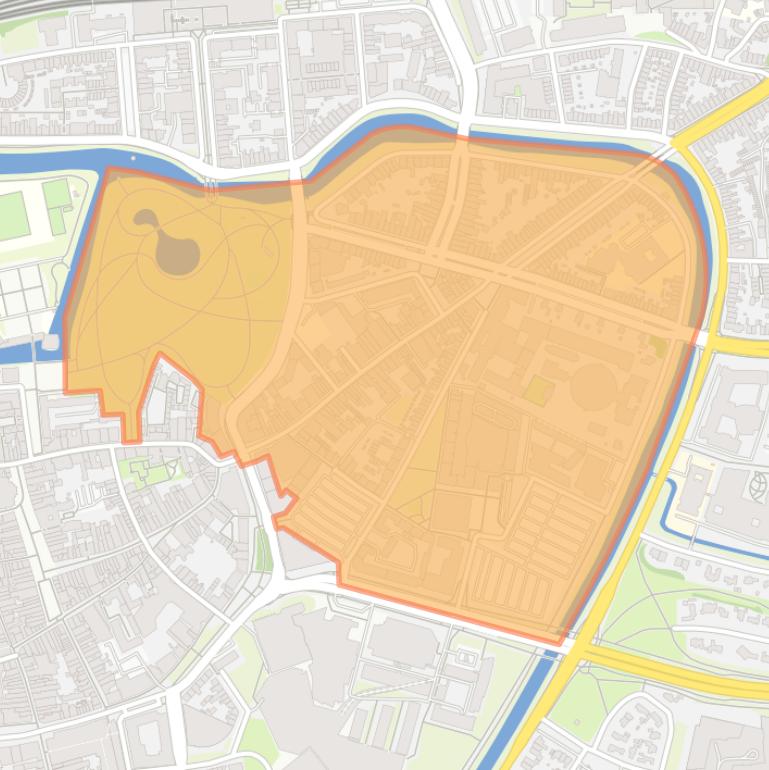 Kaart van de buurt Valkenberg.