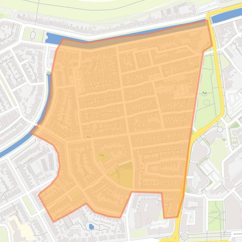 Kaart van de Van Galenbuurt.