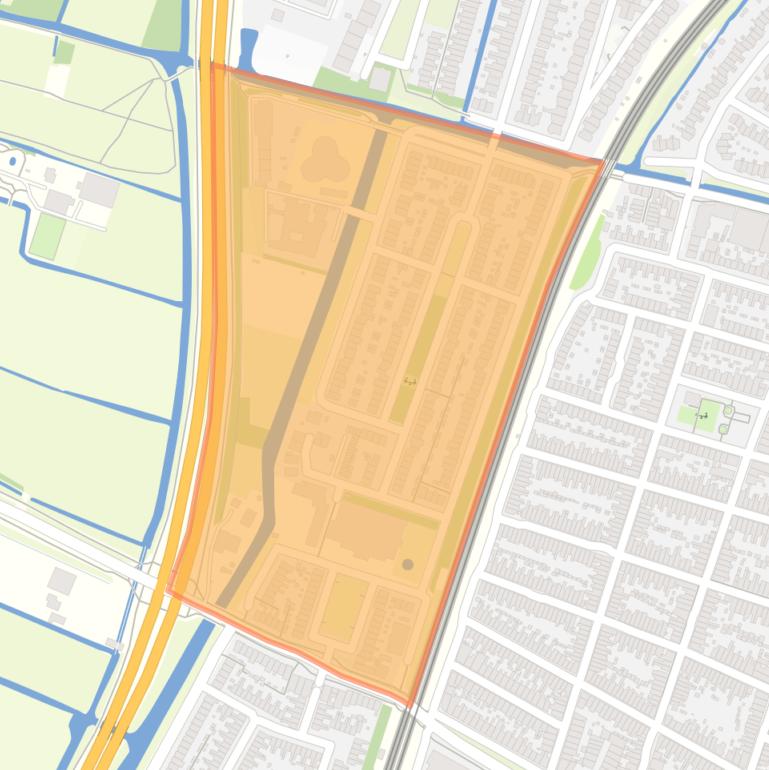 Kaart van de Van Galenbuurt.