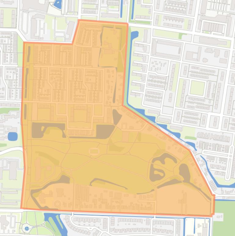 Kaart van de buurt Van Kinsbergenstraat en omgeving.