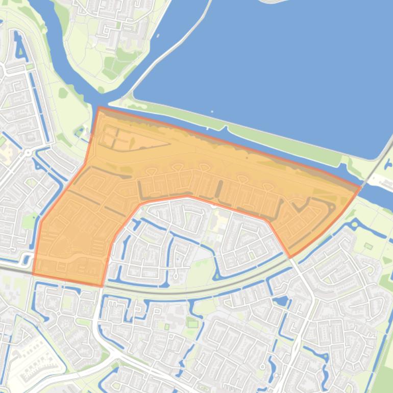 Kaart van de buurt Van Ravesteijn-erf en omgeving.