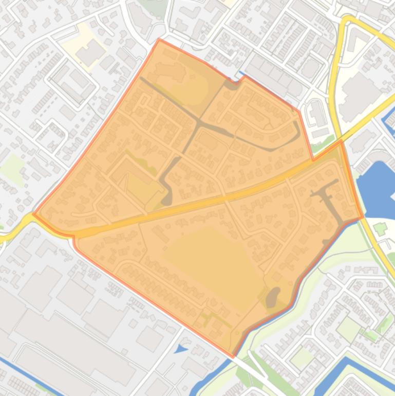 Kaart van de buurt Van Rijckevorsel.