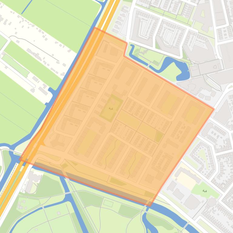 Kaart van de Van Schendelbuurt.