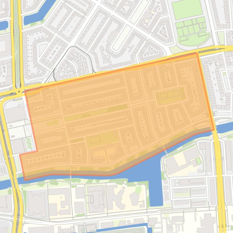 Kaart van de Van Tuyllbuurt.