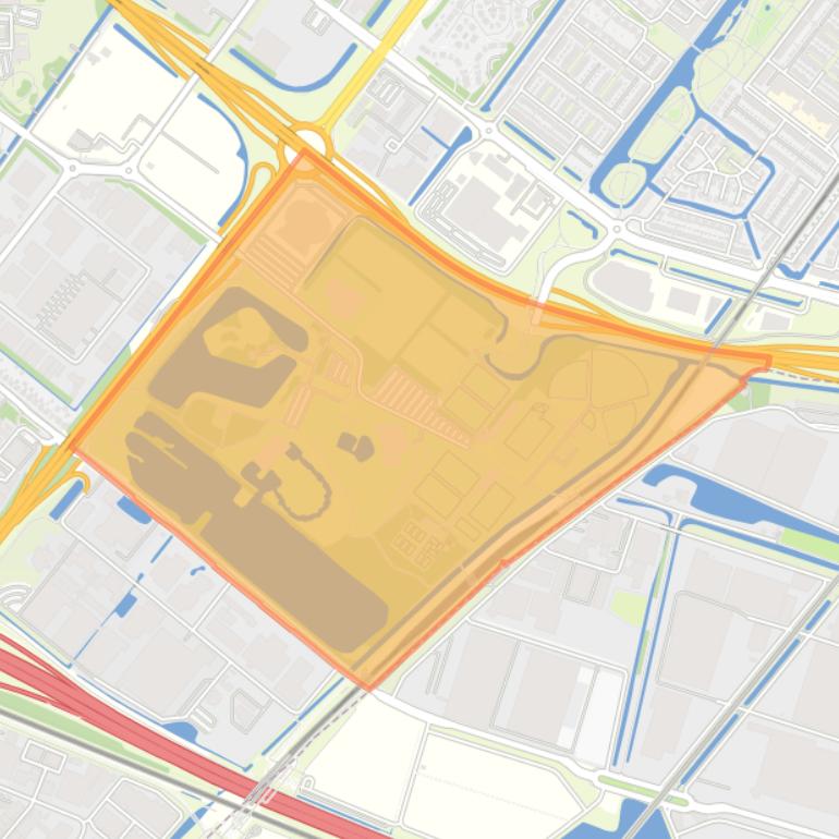 Kaart van de buurt Van Tuyllpark.