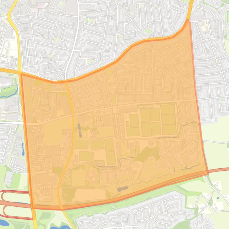 Kaart van de buurt Varvik-Diekman.