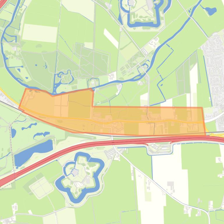 Kaart van de buurt Vechten.