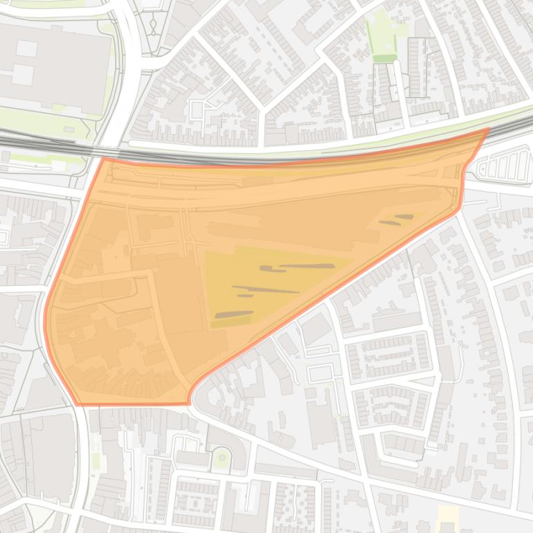 Kaart van de buurt Veemarktkwartier.