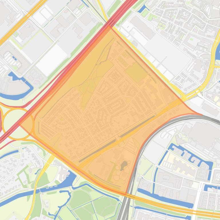 Kaart van de buurt Veerallee.