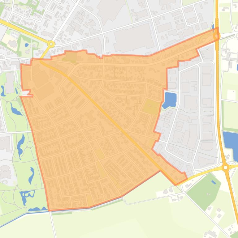 Kaart van de buurt Veld Oost.